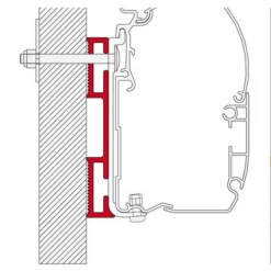 Fiamma D-Adapter, 12 Cm -Freiraum Club Geschaft 11635 1 fiamma d adapter 12 cm markise 2